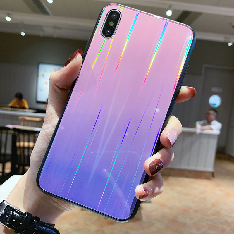 Gradient glass phone case