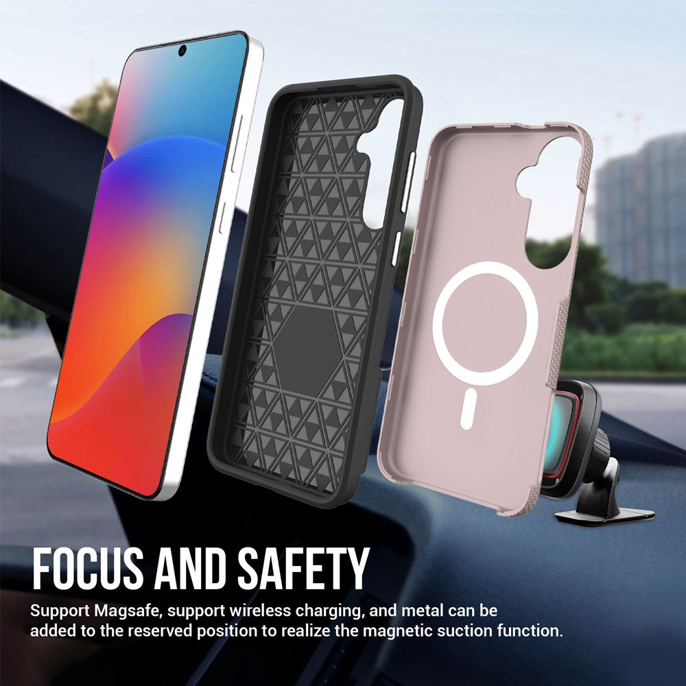 Rhinos Rugged Shockproof Case Cover With Magnetic Ring for Samsung Galaxy S24 Plus / S25 Plus