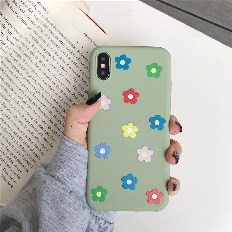 Embossed Flower Silicone Ultra-thin Mobile Phone Case - MyMobile