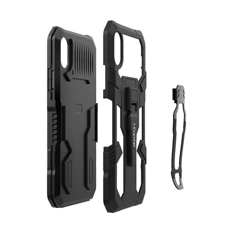 Two-in-one Mobile Phone Case With Magnetic Back Clip Bracket Samsung A Series