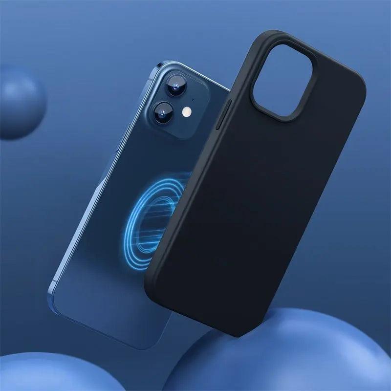 Liquid Silicone Magnetic Protective Case For IP 12 Mini Online Only