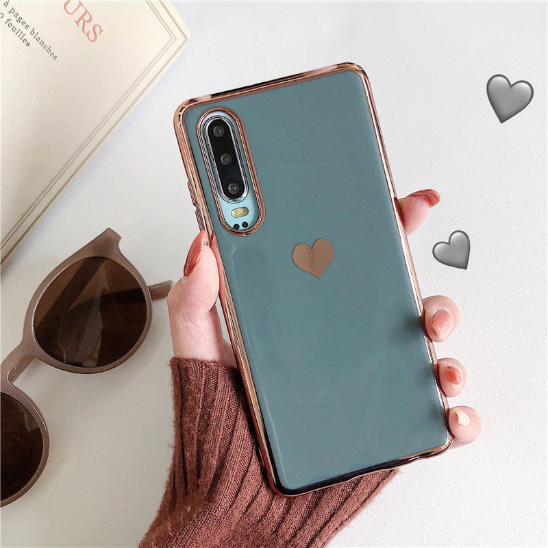 Electroplating love phone case For Huawei Mate 30