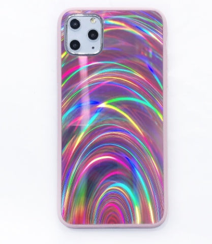 Rainbow Pattern Jelly Shell For iPhone 14