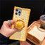 Soft Silicone Toast Bread Anti Falling Mobile Phone Case For iPhone 15