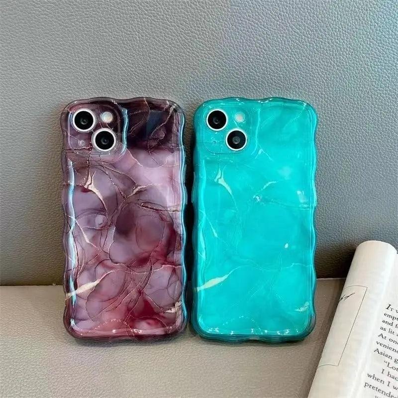 Blooming Marbling Color Drop-resistant Phone Case - MyMobile