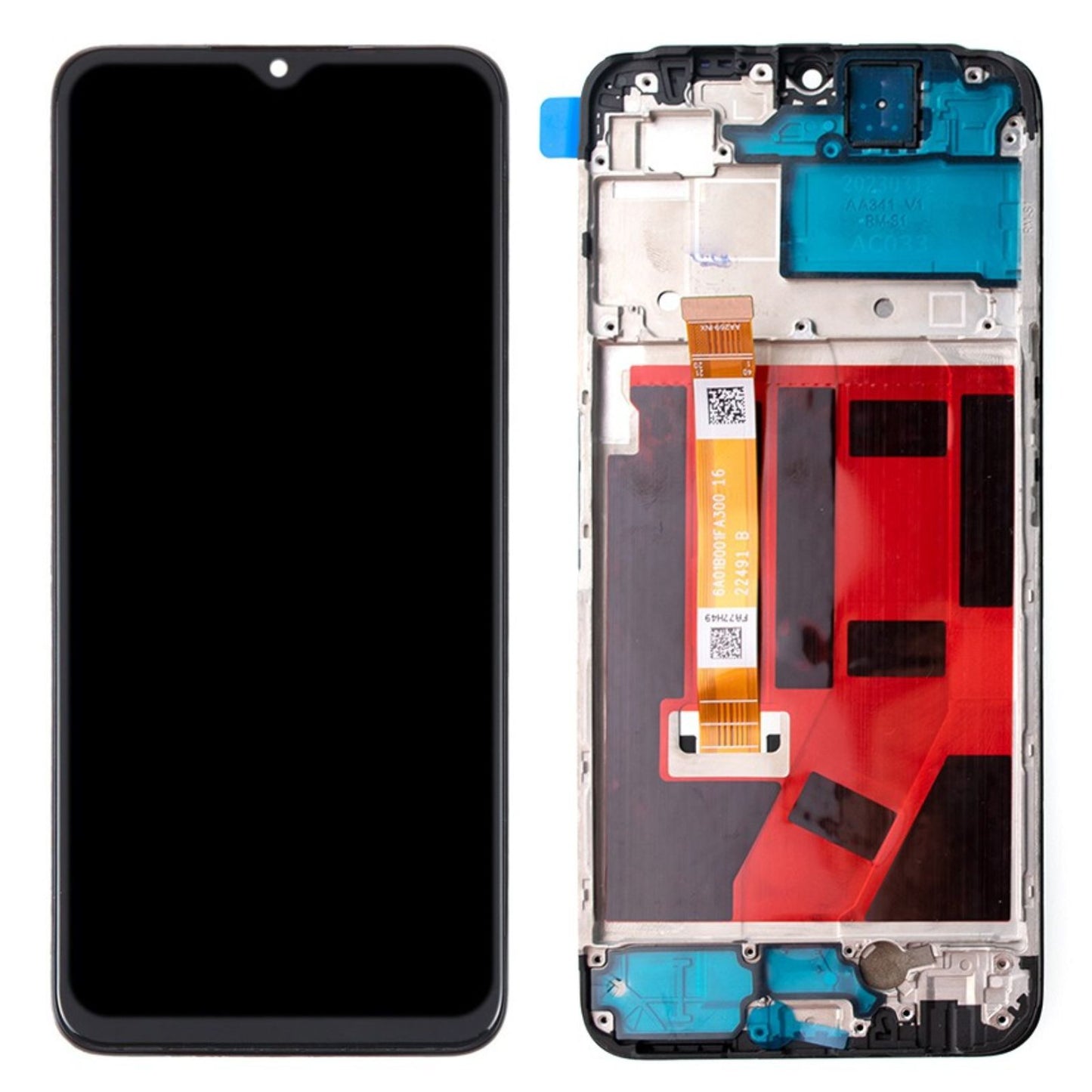 BQ7 LCD Screen Repair for OPPO A57 4G with Frame (As the same as service pack, but not from official OPPO) MyMobile