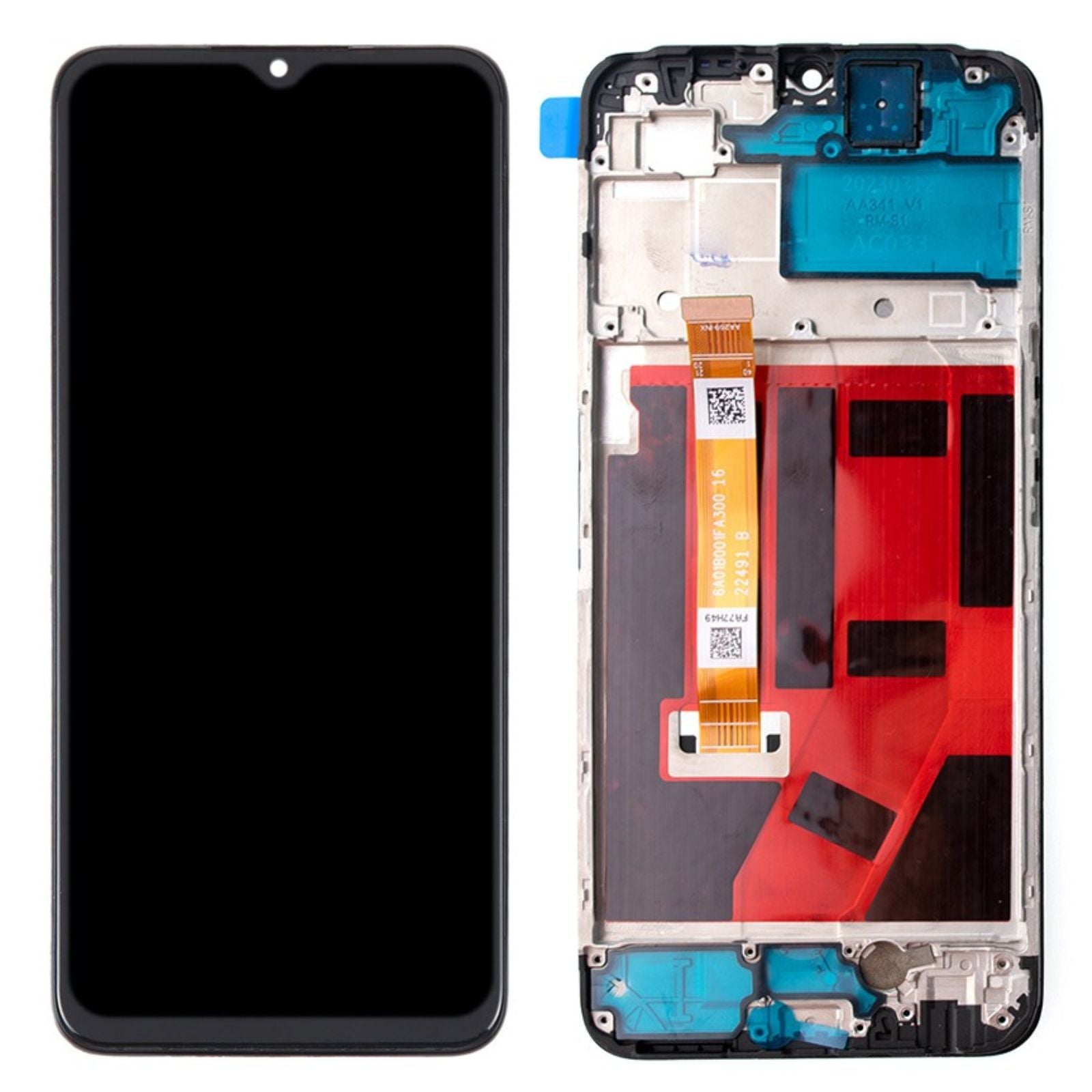 BQ7 LCD Screen Repair for OPPO A57 4G with Frame (As the same as service pack, but not from official OPPO) MyMobile