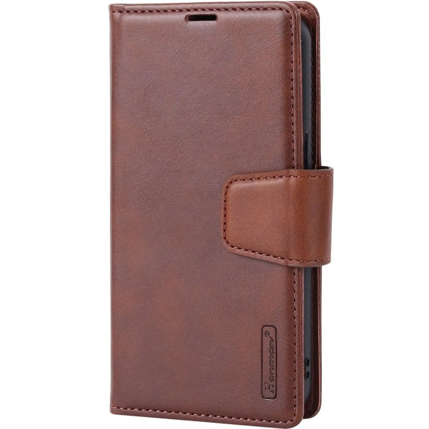 Hanman 2 in 1 Detachable Magnetic Flip Leather Wallet Cover Case for iPhone 15 Plus