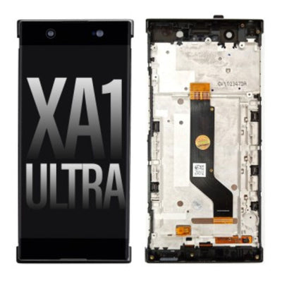 REFURB LCD Screen Repair for Sony Xperia XA1 Ultra with Frame -Black