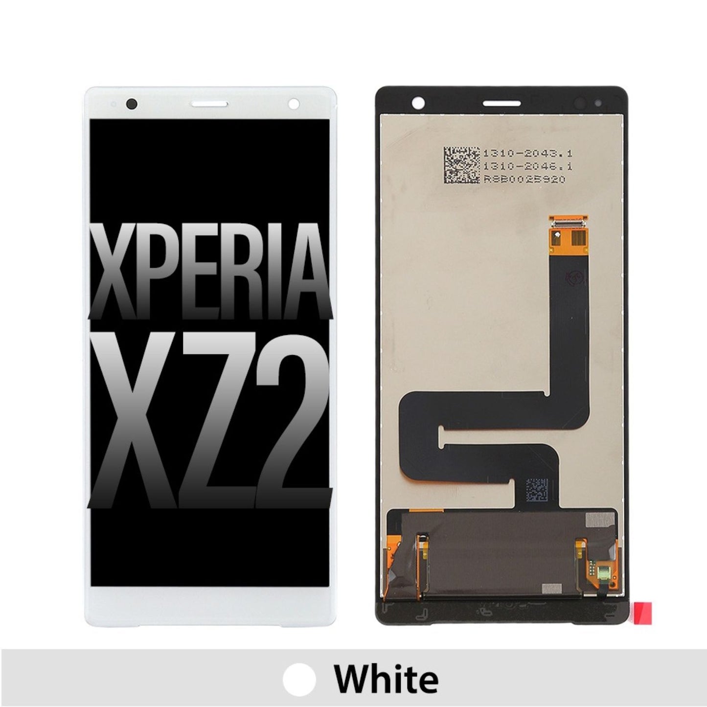 REFURB LCD Screen Repair for Sony Xperia XZ2 without Frame -White - MyMobile