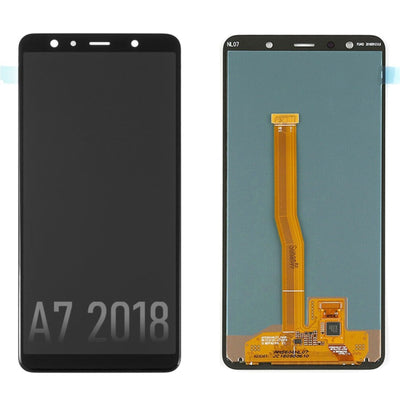 Samsung Galaxy A7 (2018) A750F OLED Screen Replacement Digitizer GH96-12078A (Service Pack)-Black