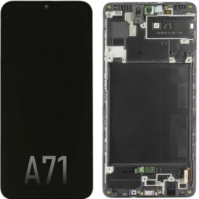 Samsung Galaxy A71 A715F OLED Screen Replacement Digitizer GH82-22152A/22248A (Service Pack)-Black