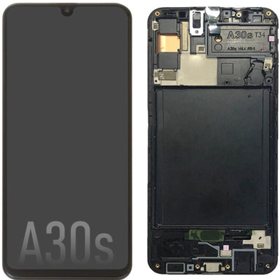 Samsung Galaxy A30s A307F OLED Screen Replacement Digitizer GH82-21190A/21329A/21385A/21189A (Service Pack)-Black