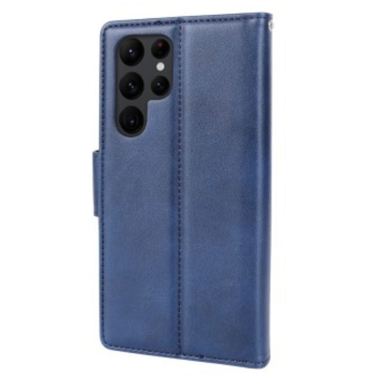 Hanman 2 in 1 Detachable Magnetic Flip Leather Wallet Cover Case for Samsung Galaxy S25 Ultra-Navy