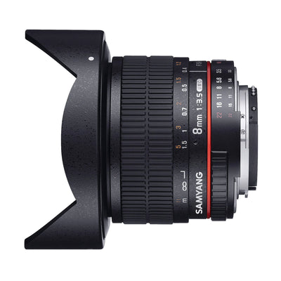 Samyang 8mm f/3.5 Fish-eye CS II w/hood