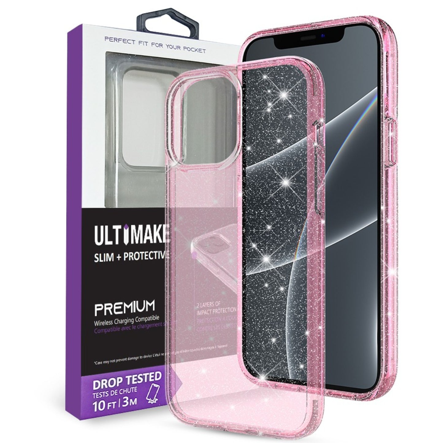 Ultimate Glitter Shockproof Case Cover For Iphone 14 Pro