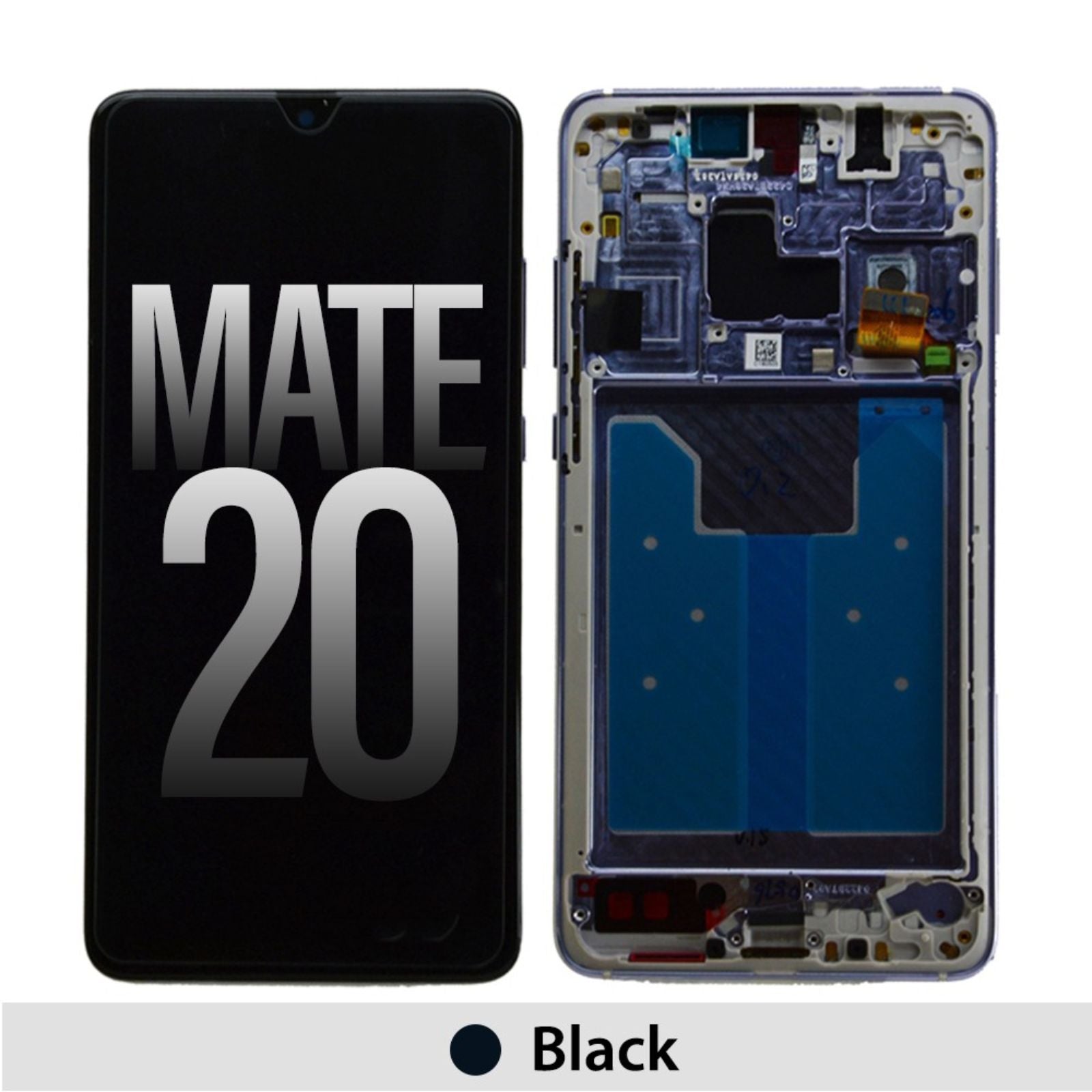 REFURB LCD Screen Repair for Huawei Mate 20 with Frame -Black MyMobile