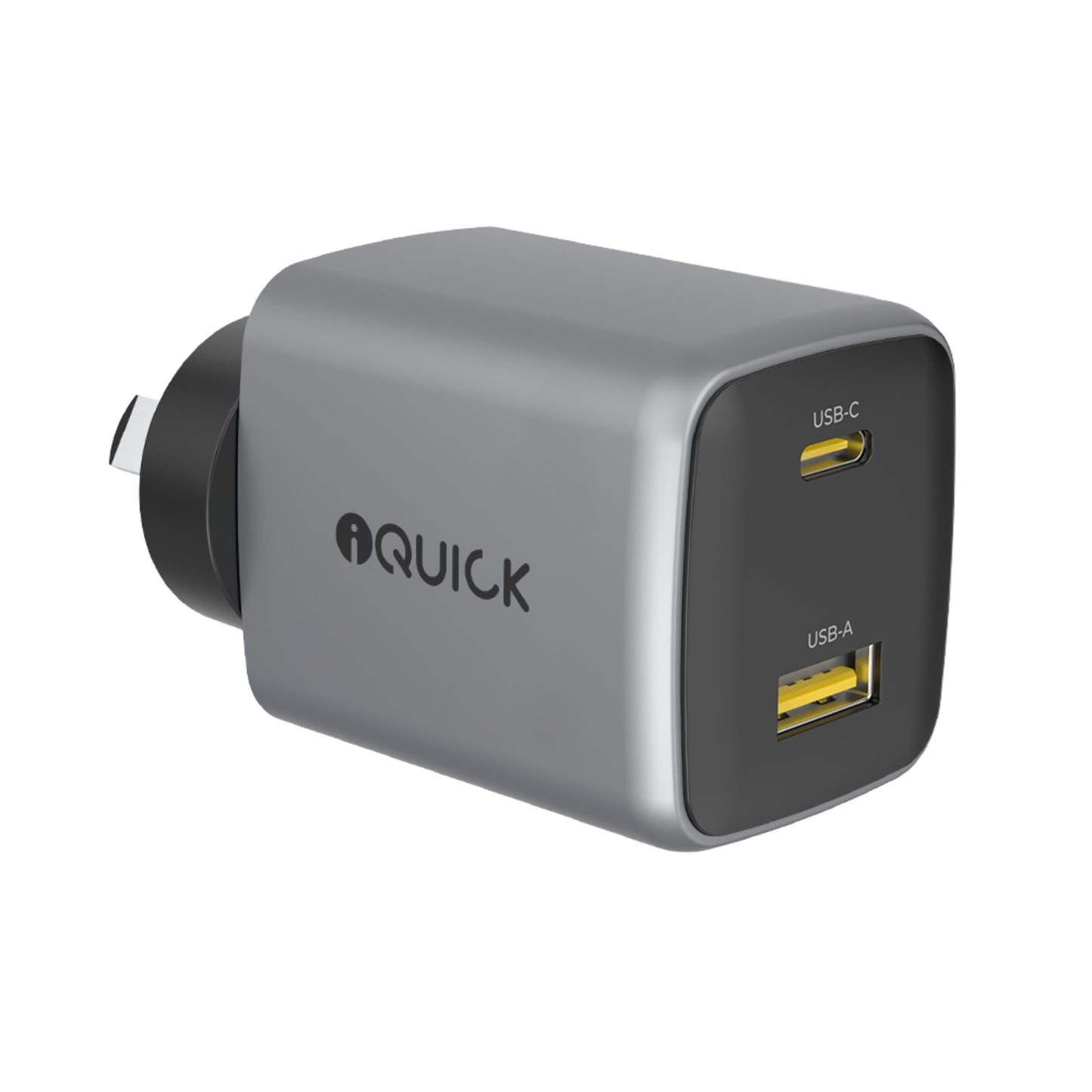 iQuick NANO ENERGY 2 45W PD3.0 USB-C and USB-A Ports Charging Adapter - MyMobile