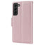 Hanman 2 in 1 Detachable Magnetic Flip Leather Wallet Cover Case for Samsung Galaxy S25 Plus-Rose Gold