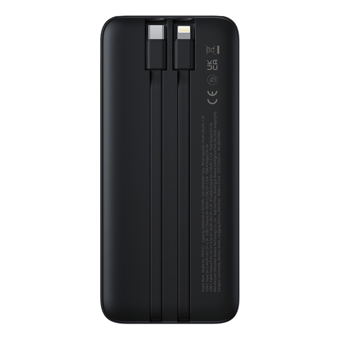 Baseus Lipow Dual-Cable Power Bank with Digital Display 10000mAh 22.5W