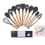 Wooden Handle Silicone Cooking Utensils Set