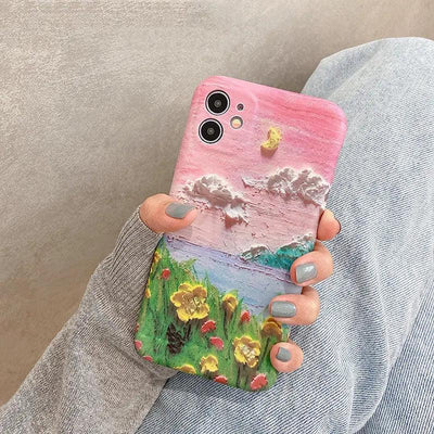 Personalized Creative Oil Painting Mobile Phone Case Online Only