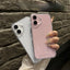 New Transparent Simple Metal Button Drop-resistant Phone Case For iPhone 16