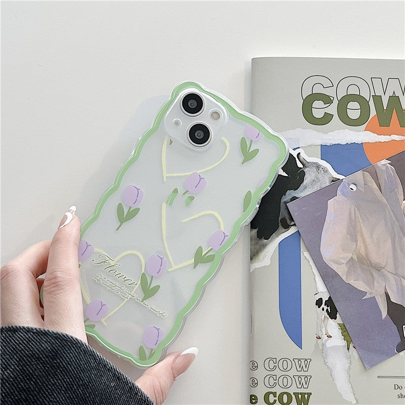 Big Wave Flower Phone Case For iPhone 14