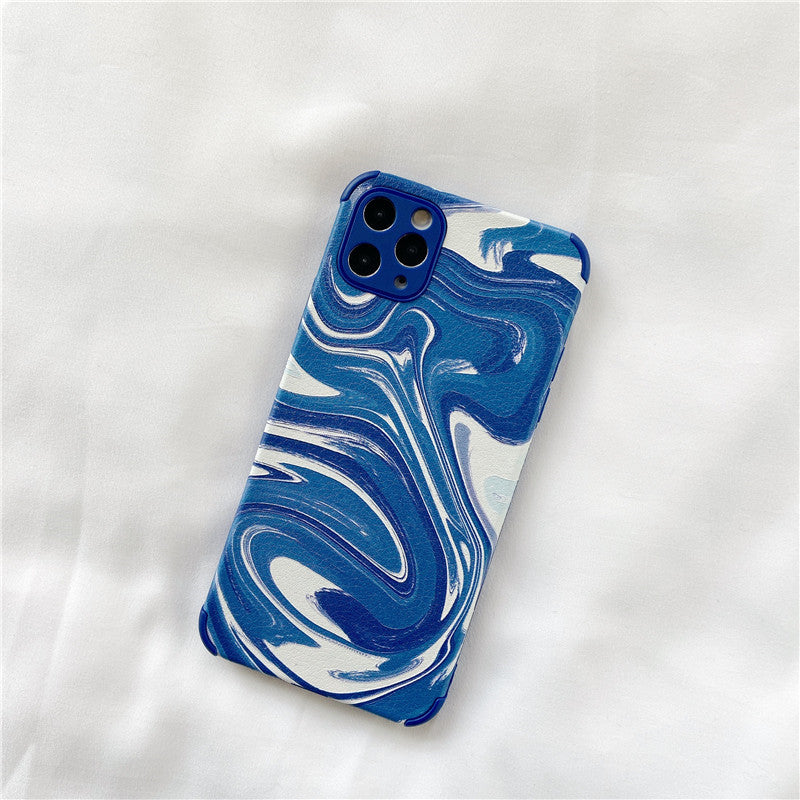 Personalized Blue Ink Splash Mobile Phone Soft Shell - MyMobile