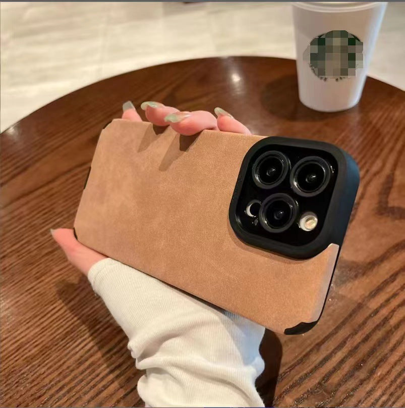 Korean Style Suede Drop-resistant Phone Case For iPhone 16