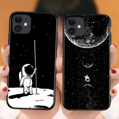 Simple starry astronaut in mobile phone case Online Only