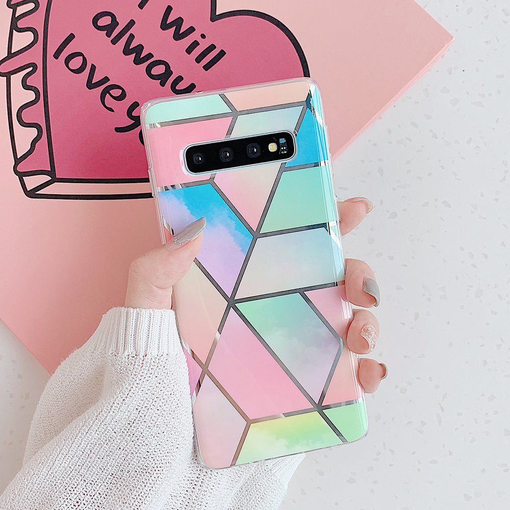 Mosaic marble mobile phone case For Samsung Galaxy A series