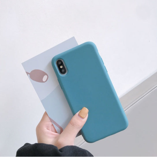 Mobile Phone Shell Frosted Silicone Solid Color Soft Shell Material - MyMobile