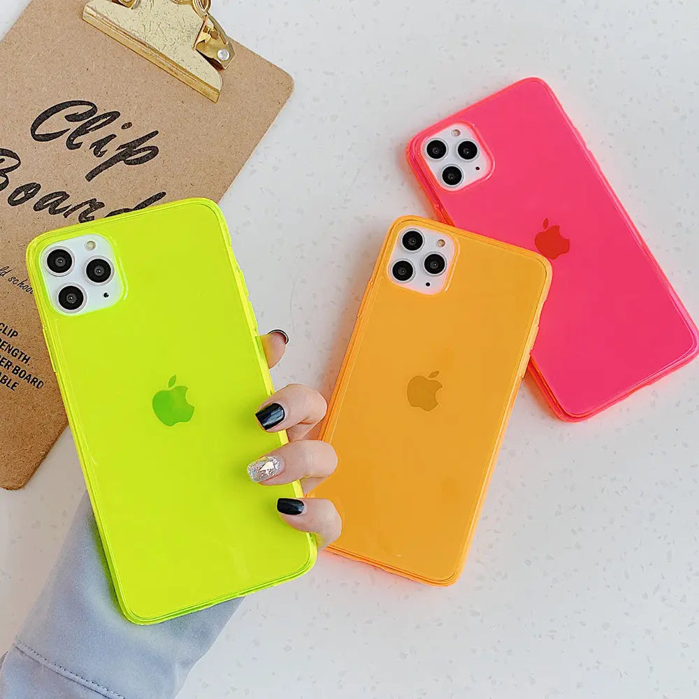 Fluorescent Shatter-resistant Mobile Phone Case Online Only