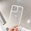 Ice Transparent Bow Fashion Personality Mobile Phone Case For iPhone 14