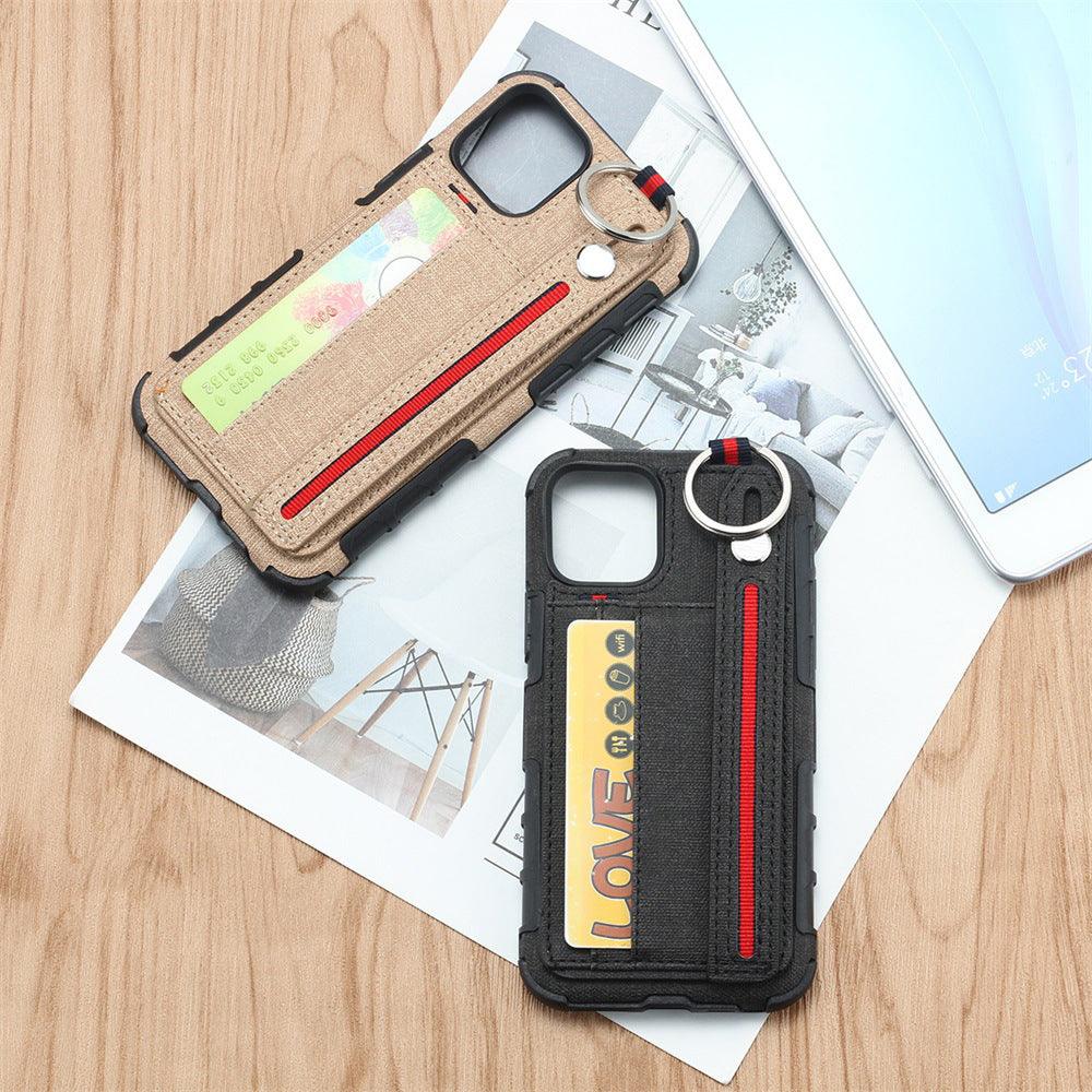 Mobile phone case with leather wrist strap - MyMobile