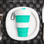 Silicone folding coffee cup