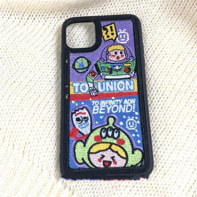 Cartoon Cute Embroidery Girl Phone Case Online Only