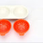 Microwave Egg Poacher Food Grade Cookware Double Cup Egg Boiler Kitchen Steamed Egg Set Microwave Ovens Cooking Tools