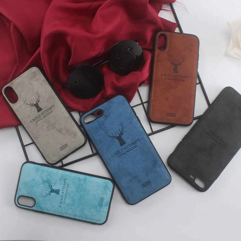 Creative Elk Head Cloth Pattern Mobile Phone Case Online Only