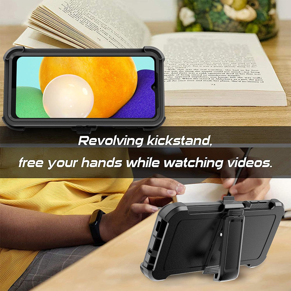 Shockproof Robot Armor Hard Plastic Case Cover with Belt Clip for Samsung Galaxy A17 5G A176B / A26 5G A266B