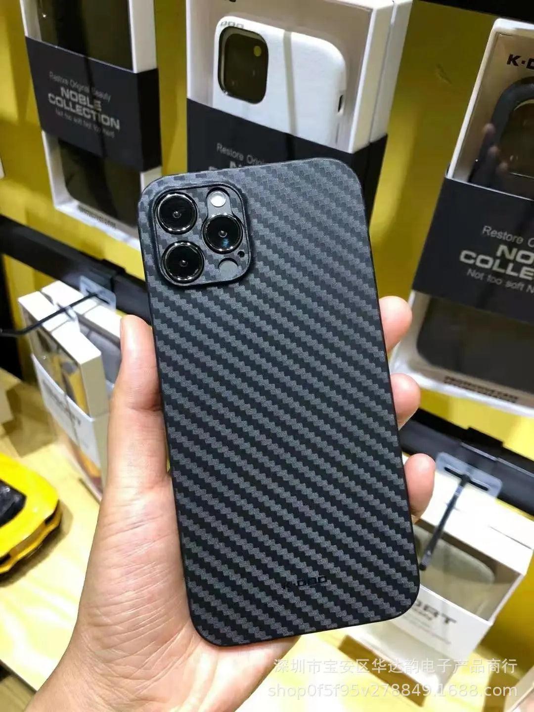 Lightweight Carbon Fiber Textured Case Phone Case Cover Online Only