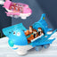 360 Rotating Electric Plane Airplane Toys For Kids Bump And Go Action Toddler Toy Plane With LED Flashing Light Sound For Boys - MyMobile