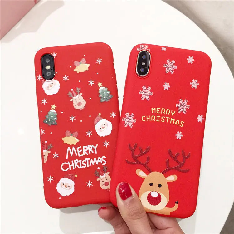 Scarlet Christmas silicone mobile phone case Online Only