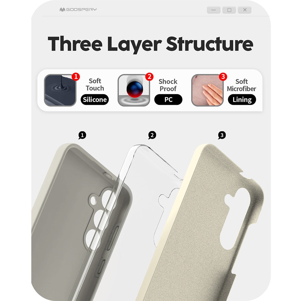 Mercury Silicone Case Cover for Samsung Galaxy S24 Ultra
