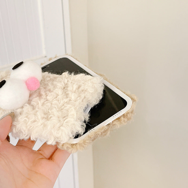 Plush Cute Big Eye Mobile Phone Case - MyMobile