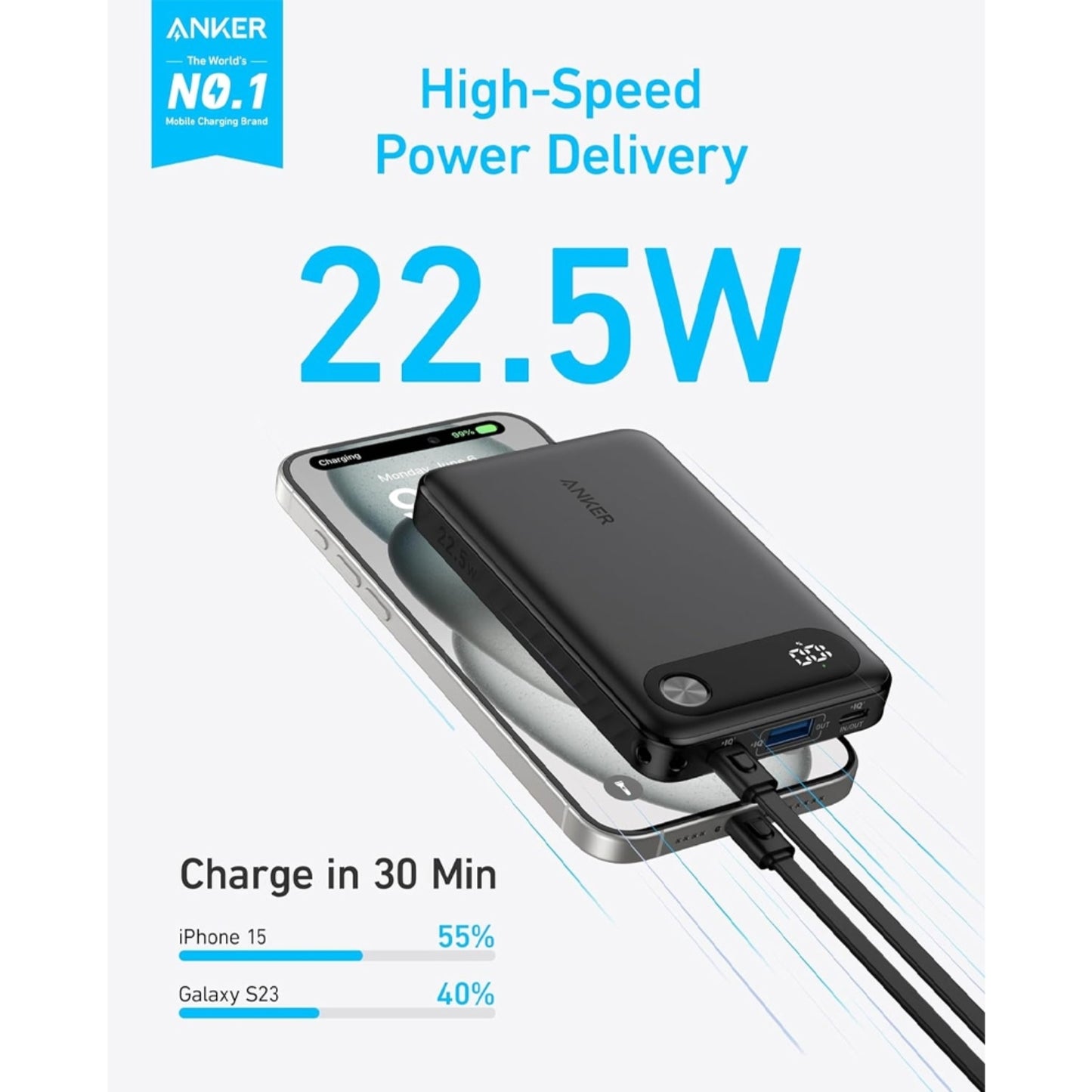 Anker Power Bank (10,000mAh, 22.5W)
