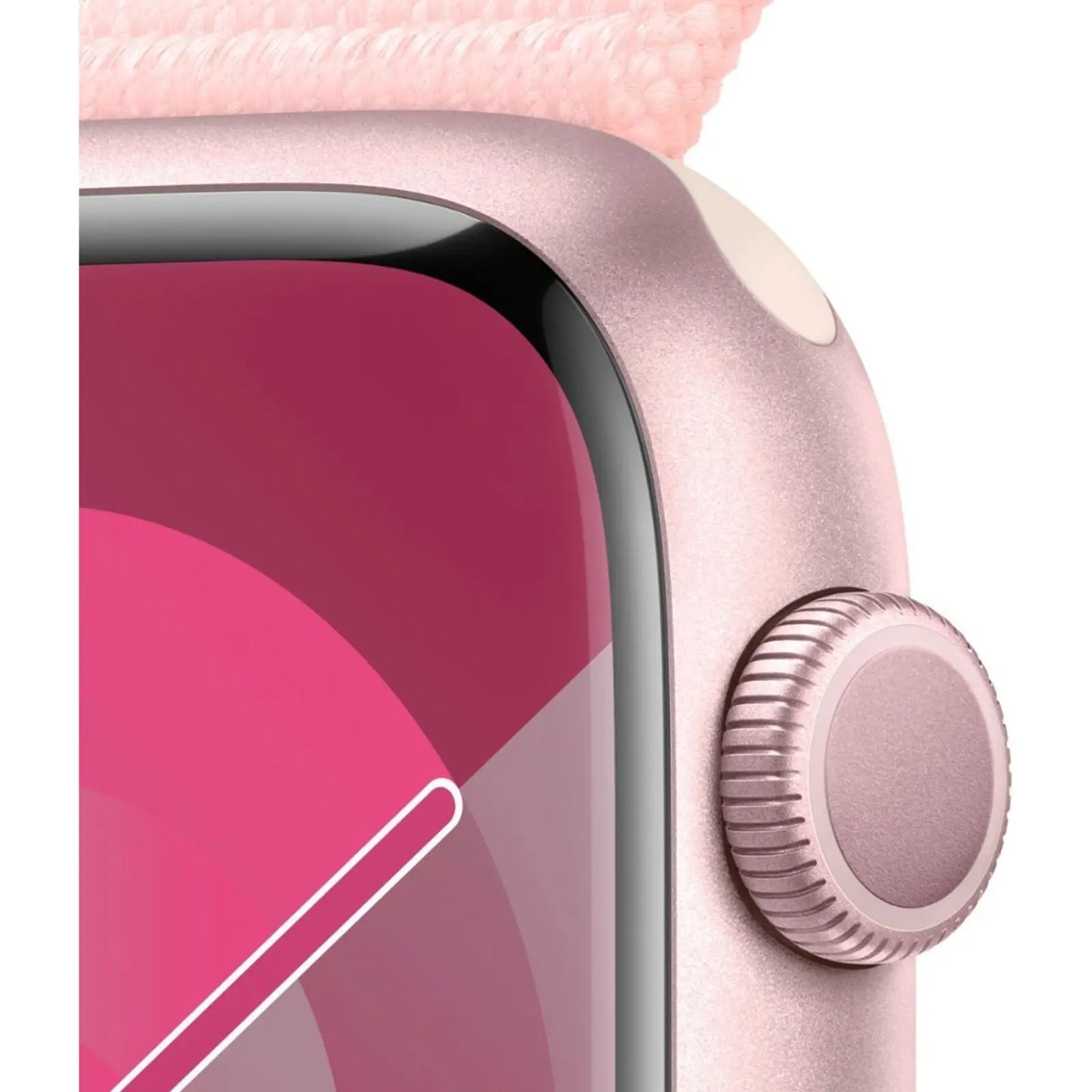 Apple Watch 9 45mm Pink Sport Loop(MR9J3)