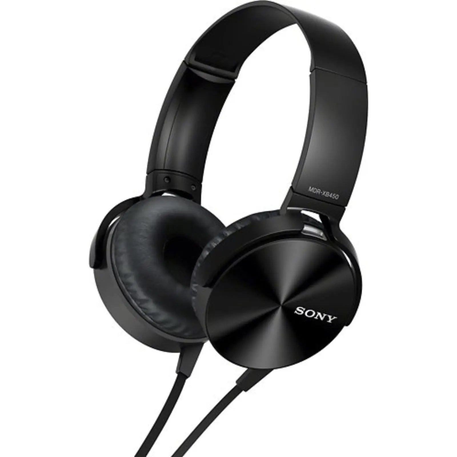 Sony MDR-XB450AP Extra Bass Headphones Black - MyMobile