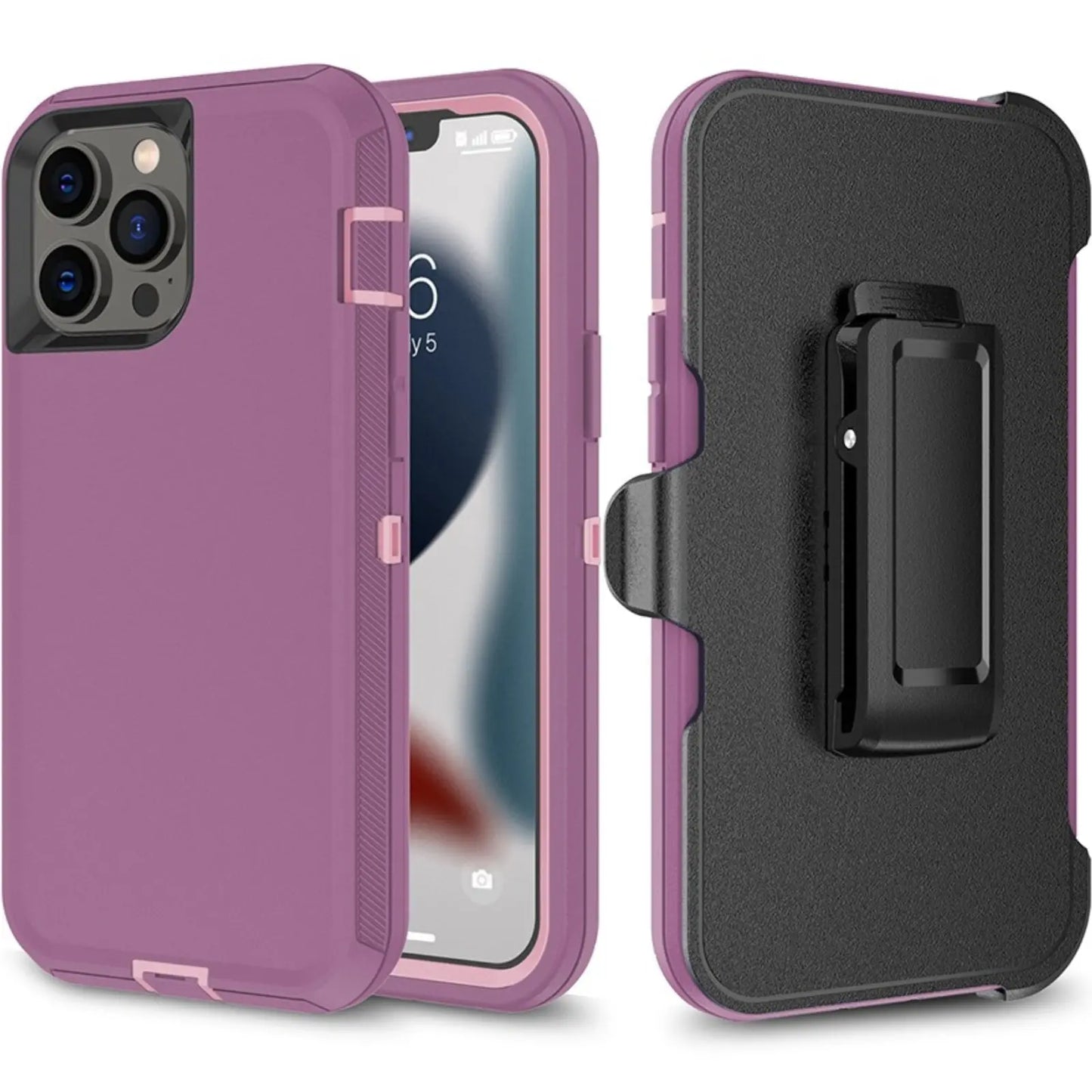 Shockproof Robot Armor Hard Plastic Case With Belt Clip For Iphone 14 Pro